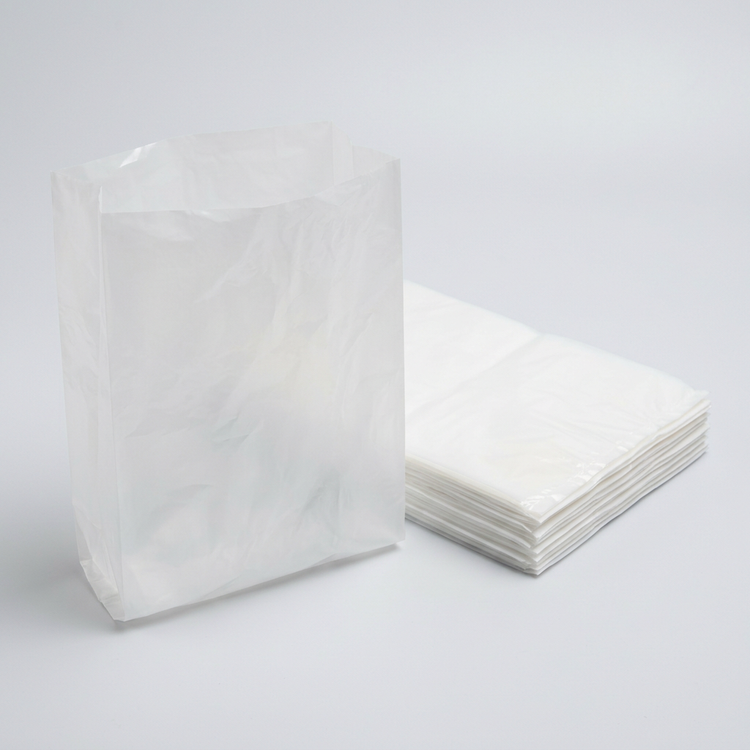 Generated illustration of generic white plastic produce bags