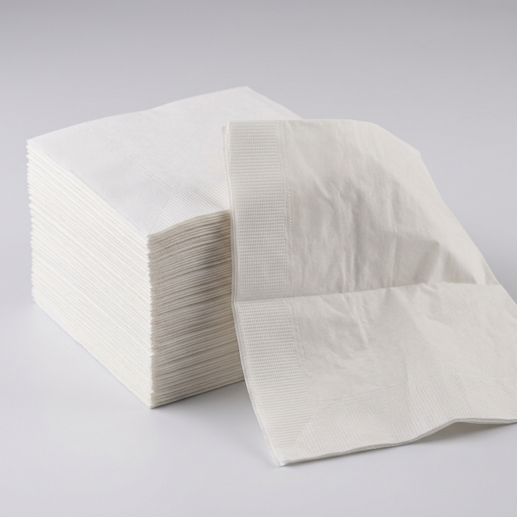 Generated illustration of generic paper dinner napkins