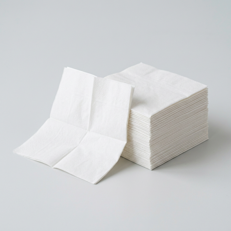 Generated illustration of generic paper beverage napkins